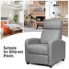 Modern Upholstered Recliner Armchair Sofa Lounge Chair Adjustable Backrest Home