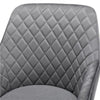 Dining Chairs Velvet Tub Chairs with Soft Padded Backrest and Arms Grey 2/4/6pcs