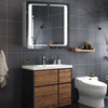 Anti-fog LED Illuminated Bathroom Mirror Cabinet IP44 Demister Sensor Bluetooth
