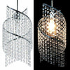 Modern Spiral Droplets Crystal Bead Ceiling Chandelier Light Shade Pendant Lamp