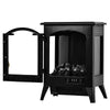 Electric Fireplace Fire Wood Flame Heater Stove Living Room Log Burner Fan Heat