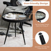 Round Side Table Wooden Coffee Table Tripod End Table Nightstand Living Room