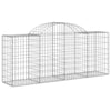Arched Gabion Baskets 5 pcs 200x50x80/100 Galvanised G6Y2