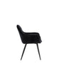 2/4PCS Dining Chairs Set Velvet Padded Seat Metal Leg Kitchen ArmChairs Office