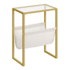 End Table Coffee Table Side Table Bedside Table for Small Space Gold
