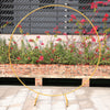 200cm Circle Golden Hoop Metal Wedding Arch Frame Balloon Flower Stand Backdrop