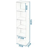 3/4 Cube Bookcase Shelving Unit Storage Book Shelf Wooden for Living Room