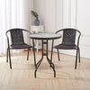 Garden Bistro Patio Furniture Set Folding Table Chairs Outdoor Indoor Rattan NEW