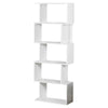Wooden S-Shaped Bookcase Living Room Modern Display Shelves Storage Unit Divider