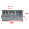 3 x Foldable Underwear Bra Fabric Socks Box Storage Organiser Drawer Dividers UK