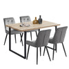 Rectangular Dining Table MDF Metal Legs Wood Table Kitchen Living Room Modern