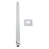 Rectangular Rainfall Shower Head Ceiling Mounted Arm for Concealed Shower Chrome