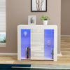 Modern 1 Door Cabinet Large Storage Cupboard Sideboard TV Unit RGB LED Light!