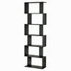 Wooden S-Shaped Bookcase Living Room Modern Display Shelves Storage Unit Divider