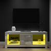 Modern LED TV Stand Unit Cabinet Living Room Set Entertainment High Gloss Doors