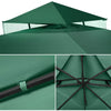 3x3m Gazebo Top Cover Roof 1/2 Tier Canopy Replacement Pavilion Camping·Garden-