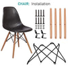 Dining Table and Chairs 4 6 Set Wooden legs Retro dining Room Chair Grey Kitchen