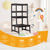 Kids Kitchen Step Stool 2-Step Toddler Standing Tower with 4-Side Safety Rail