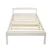 3FT Single Bed Frame Solid Wooden Frame For Single Mattress 190x90cm Adult Kids