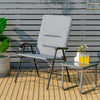 Padded Folding Chair Portable Camping Chair Outdoor Dining Chair Garden Patio