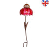Creative Sensation Pink Coneflower Bird Feeder Outdoor Garden Yard Decorations