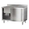 Catering Sink Commercial Kitchen Cabinet Stainless Steel Work Table Storage Unit