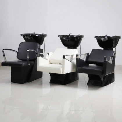 Salon Beauty Furniture Equipment Hairdressing Backwash Barbers Chairs with Basin