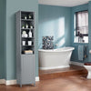 Bathroom Tall Cabinet Slim Freestanding Storage Organizer W/ Adjustable Shelves