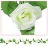 2 x8Ft Artificial Fake Silk Rose Flower Ivy Vine Garland Wedding Party 9 Colours