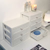 Stationery Organizer Clear Desktop Storage Container Drawer Makeup Stackable Box