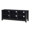 TV Stand for TVs up to 50" 6-Cubby Entertainment Center Media Console Table