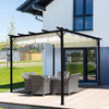 Steel Pergola 3x3m Garden Weatherproof Gazebo Awning Canopy Sun Shade Shelter UK
