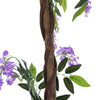 Artificial Pink Wisteria Flower Tree Realistic Fake Plant in Pot Indoor Outdoor