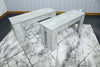 Grey Dining Table And 4 Chairs Dining Room Wood kitchen table and Leather chairs