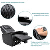 Electric Recliner Chair Lighting Gaming Home Theater Seating Leather Sofa QW