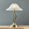 Barley Twist Table Lamp Traditional Glass Living Room 47CM Tall Light LED Bulb