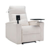 Electric Recliner Chair Sofa TV Armchair with Cup Holder Bluetooth Speaker White