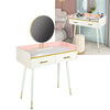 Modern Dressing Table Stool Bedroom Vanity Set Makeup Desk W/ Mirror & 2 Drawers