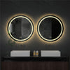 24" Large Wall Mounted Round Bathroom Mirror Premium Backlit Vanity Wall Mirror