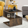 Side Coffee Table Sofa Ottoman Couch Room Console Stand End TV Lap Natural