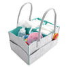 Grey Baby Diaper Organizer Caddy Felt Changing Nappy Kids Storage Carrier Bag UK
