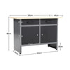Industrial Workbench Tool Storage Cabinet Cupboard Workshop Organizer Toolbox