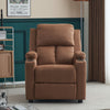 PU Leather Recliner Chairs with Cup Holders Push Back Reclining Sofa Living Room