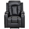 Electric Rise Power Lift Pu Leather Recliner Armchair Sofa Chair Black QA