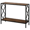 Vintage 2-Tier Console Table Sofa Desk for Living Room Entryway Hallway Furnitur