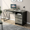 Bestier Home Office Desk w/ Keyboard Tray Drawers for Workstation Writing Table