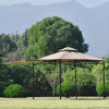3x3(m) Steel Pergola Gazebo Marquee Garden Shelter Sun Shade Patio Awning Gold