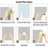 100CM One Way Mirror Window Film Privacy Sticky Glass Tint Silver Reflective UK