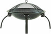 Fire Pit BBQ Grill Firepit Brazier Bowl Garden Round Log Burner Heater Camping