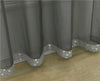 VEGAS Sparkle Diamante Glitz Voile Curtain Tab Top Glitter Panel GREY 3 Designs